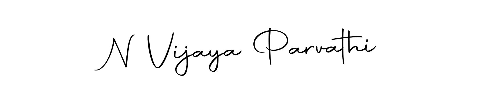 Make a beautiful signature design for name N Vijaya Parvathi. With this signature (Autography-DOLnW) style, you can create a handwritten signature for free. N Vijaya Parvathi signature style 10 images and pictures png