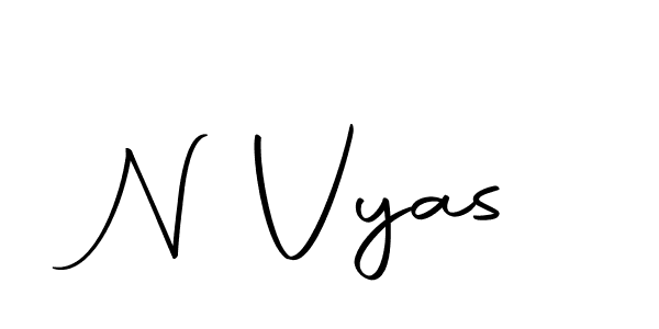You should practise on your own different ways (Autography-DOLnW) to write your name (N Vyas) in signature. don't let someone else do it for you. N Vyas signature style 10 images and pictures png