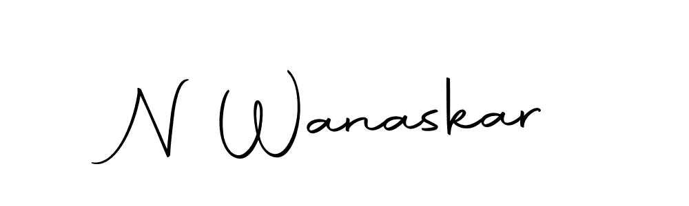 Design your own signature with our free online signature maker. With this signature software, you can create a handwritten (Autography-DOLnW) signature for name N Wanaskar. N Wanaskar signature style 10 images and pictures png