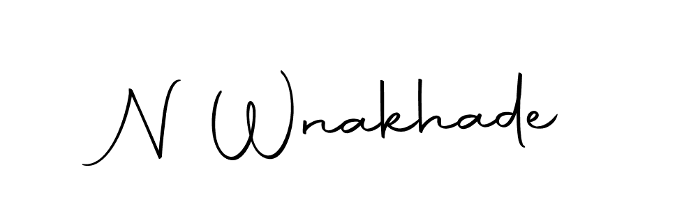 You should practise on your own different ways (Autography-DOLnW) to write your name (N Wnakhade) in signature. don't let someone else do it for you. N Wnakhade signature style 10 images and pictures png