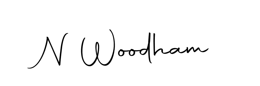 Design your own signature with our free online signature maker. With this signature software, you can create a handwritten (Autography-DOLnW) signature for name N Woodham. N Woodham signature style 10 images and pictures png