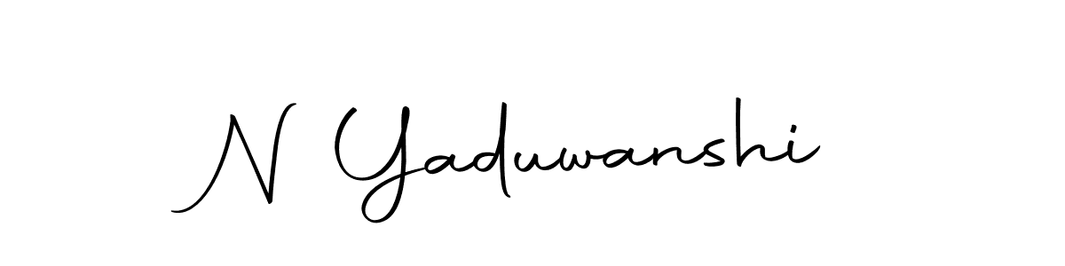 How to make N Yaduwanshi name signature. Use Autography-DOLnW style for creating short signs online. This is the latest handwritten sign. N Yaduwanshi signature style 10 images and pictures png