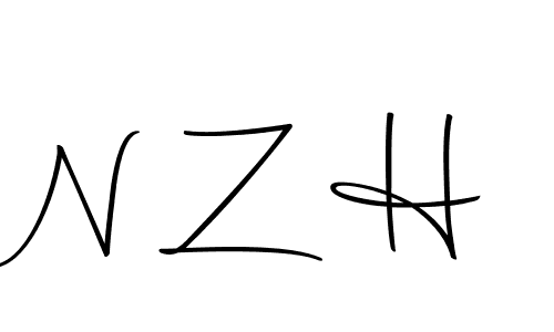 You should practise on your own different ways (Autography-DOLnW) to write your name (N Z H) in signature. don't let someone else do it for you. N Z H signature style 10 images and pictures png