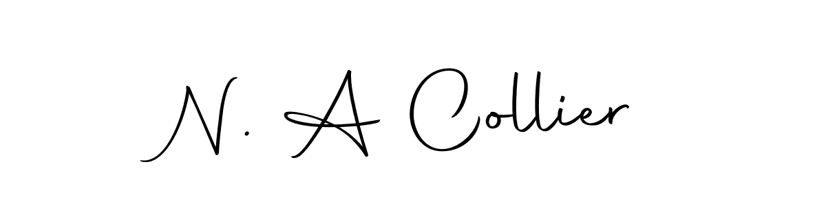 N. A Collier stylish signature style. Best Handwritten Sign (Autography-DOLnW) for my name. Handwritten Signature Collection Ideas for my name N. A Collier. N. A Collier signature style 10 images and pictures png
