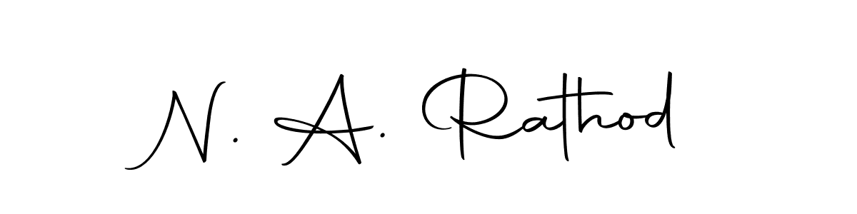 The best way (Autography-DOLnW) to make a short signature is to pick only two or three words in your name. The name N. A. Rathod include a total of six letters. For converting this name. N. A. Rathod signature style 10 images and pictures png