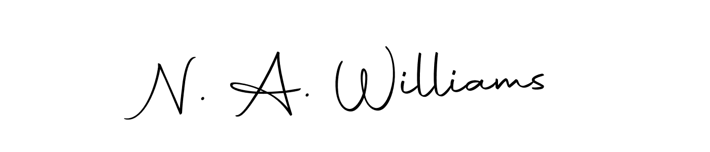 Here are the top 10 professional signature styles for the name N. A. Williams. These are the best autograph styles you can use for your name. N. A. Williams signature style 10 images and pictures png