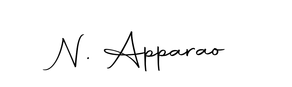 You should practise on your own different ways (Autography-DOLnW) to write your name (N. Apparao) in signature. don't let someone else do it for you. N. Apparao signature style 10 images and pictures png