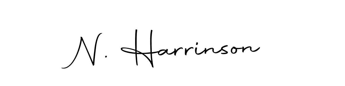 Create a beautiful signature design for name N. Harrinson. With this signature (Autography-DOLnW) fonts, you can make a handwritten signature for free. N. Harrinson signature style 10 images and pictures png