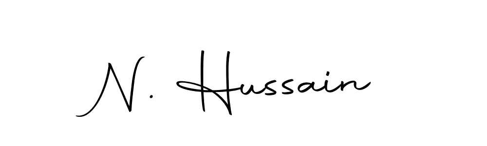 Create a beautiful signature design for name N. Hussain. With this signature (Autography-DOLnW) fonts, you can make a handwritten signature for free. N. Hussain signature style 10 images and pictures png