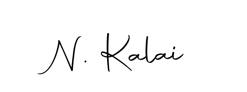 The best way (Autography-DOLnW) to make a short signature is to pick only two or three words in your name. The name N. Kalai include a total of six letters. For converting this name. N. Kalai signature style 10 images and pictures png