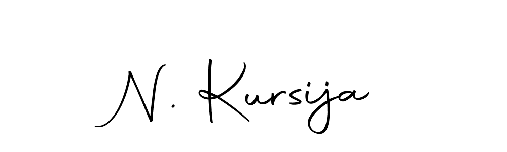 Make a beautiful signature design for name N. Kursija. With this signature (Autography-DOLnW) style, you can create a handwritten signature for free. N. Kursija signature style 10 images and pictures png