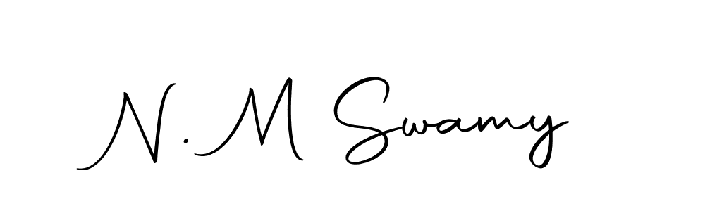 Make a beautiful signature design for name N. M Swamy. With this signature (Autography-DOLnW) style, you can create a handwritten signature for free. N. M Swamy signature style 10 images and pictures png