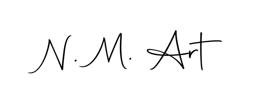 if you are searching for the best signature style for your name N. M. Art. so please give up your signature search. here we have designed multiple signature styles  using Autography-DOLnW. N. M. Art signature style 10 images and pictures png