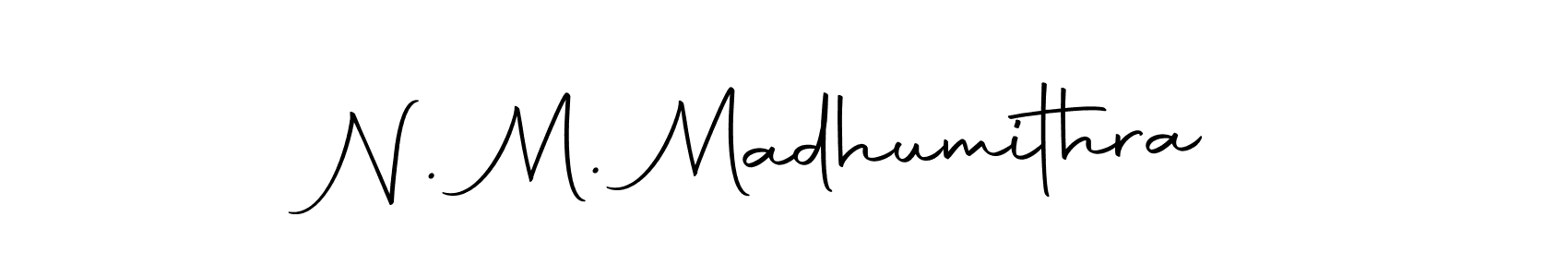 How to make N. M. Madhumithra signature? Autography-DOLnW is a professional autograph style. Create handwritten signature for N. M. Madhumithra name. N. M. Madhumithra signature style 10 images and pictures png