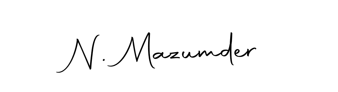 Use a signature maker to create a handwritten signature online. With this signature software, you can design (Autography-DOLnW) your own signature for name N. Mazumder. N. Mazumder signature style 10 images and pictures png