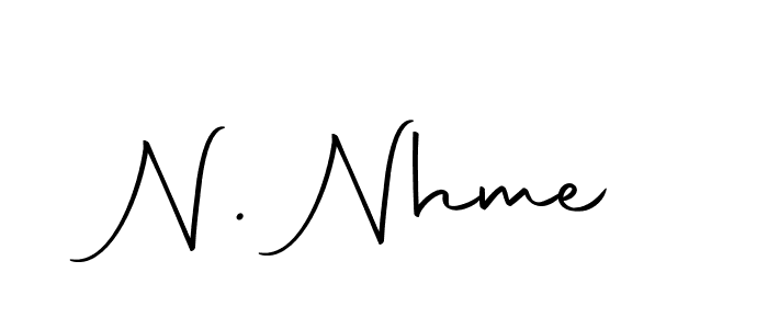 How to make N. Nhme name signature. Use Autography-DOLnW style for creating short signs online. This is the latest handwritten sign. N. Nhme signature style 10 images and pictures png