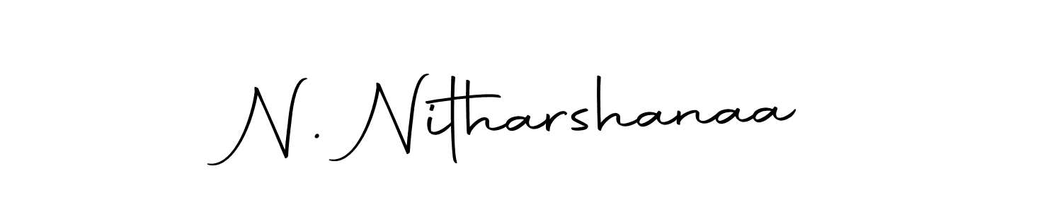 Make a beautiful signature design for name N. Nitharshanaa. With this signature (Autography-DOLnW) style, you can create a handwritten signature for free. N. Nitharshanaa signature style 10 images and pictures png