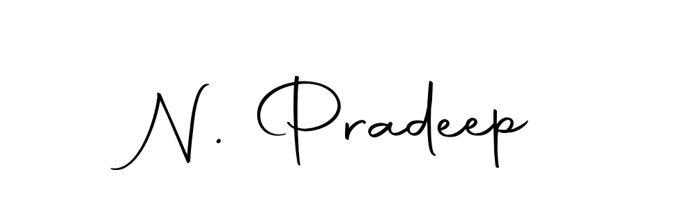 Create a beautiful signature design for name N. Pradeep. With this signature (Autography-DOLnW) fonts, you can make a handwritten signature for free. N. Pradeep signature style 10 images and pictures png