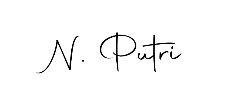 Make a beautiful signature design for name N. Putri. With this signature (Autography-DOLnW) style, you can create a handwritten signature for free. N. Putri signature style 10 images and pictures png