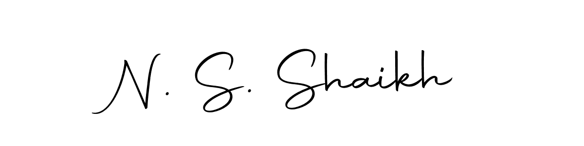 Design your own signature with our free online signature maker. With this signature software, you can create a handwritten (Autography-DOLnW) signature for name N. S. Shaikh. N. S. Shaikh signature style 10 images and pictures png