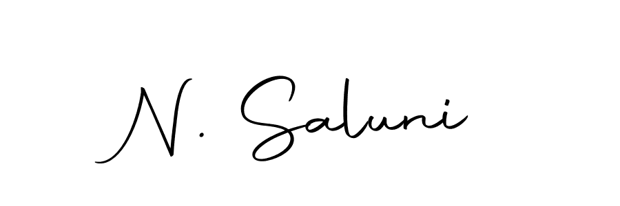 Make a beautiful signature design for name N. Saluni. Use this online signature maker to create a handwritten signature for free. N. Saluni signature style 10 images and pictures png