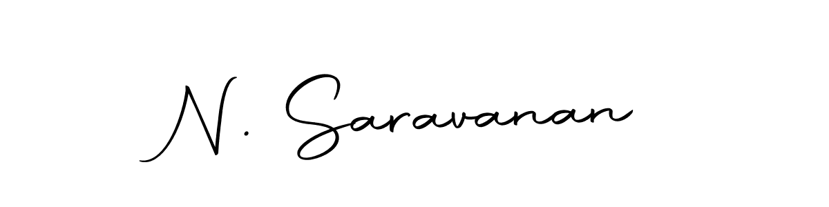 You should practise on your own different ways (Autography-DOLnW) to write your name (N. Saravanan) in signature. don't let someone else do it for you. N. Saravanan signature style 10 images and pictures png