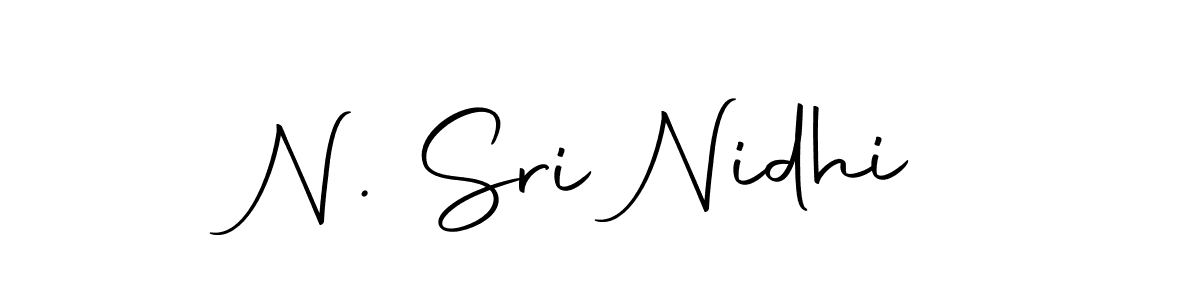 This is the best signature style for the N. Sri Nidhi name. Also you like these signature font (Autography-DOLnW). Mix name signature. N. Sri Nidhi signature style 10 images and pictures png