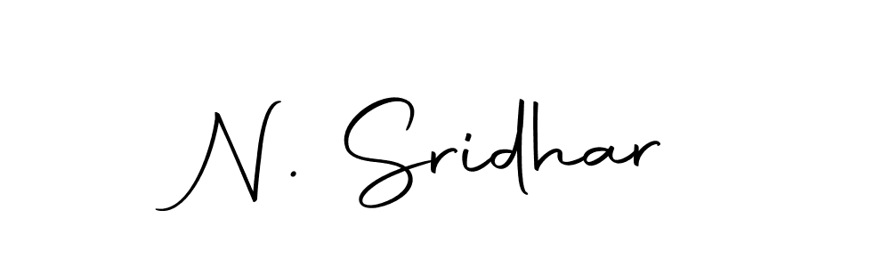 Make a short N. Sridhar signature style. Manage your documents anywhere anytime using Autography-DOLnW. Create and add eSignatures, submit forms, share and send files easily. N. Sridhar signature style 10 images and pictures png