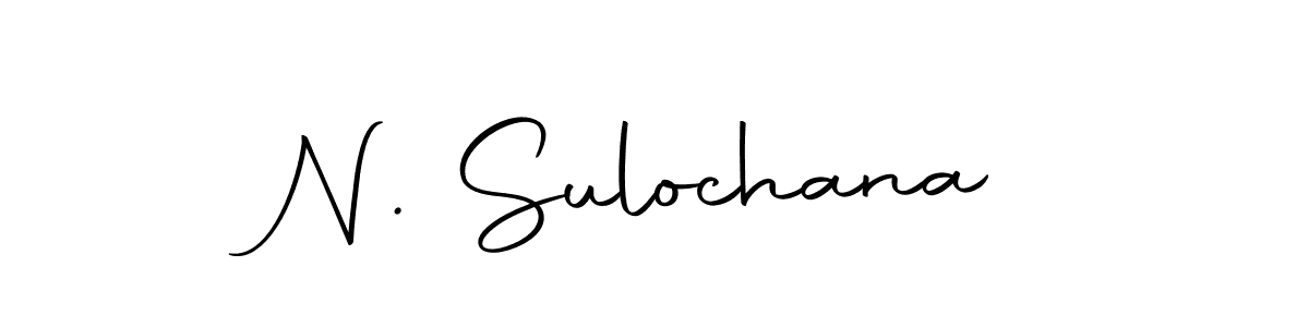 Make a beautiful signature design for name N. Sulochana. Use this online signature maker to create a handwritten signature for free. N. Sulochana signature style 10 images and pictures png