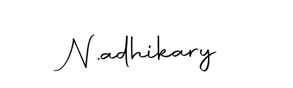 How to make N.adhikary name signature. Use Autography-DOLnW style for creating short signs online. This is the latest handwritten sign. N.adhikary signature style 10 images and pictures png