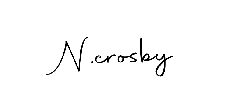 N.crosby stylish signature style. Best Handwritten Sign (Autography-DOLnW) for my name. Handwritten Signature Collection Ideas for my name N.crosby. N.crosby signature style 10 images and pictures png