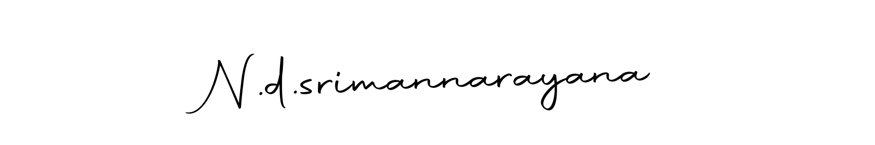 You can use this online signature creator to create a handwritten signature for the name N.d.srimannarayana. This is the best online autograph maker. N.d.srimannarayana signature style 10 images and pictures png
