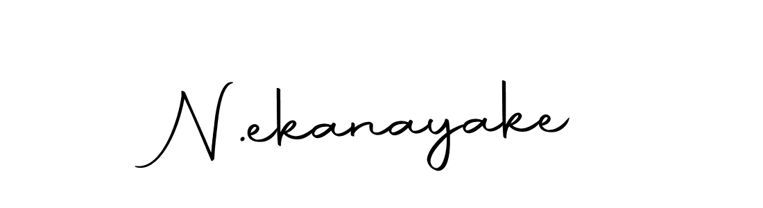 Create a beautiful signature design for name N.ekanayake. With this signature (Autography-DOLnW) fonts, you can make a handwritten signature for free. N.ekanayake signature style 10 images and pictures png