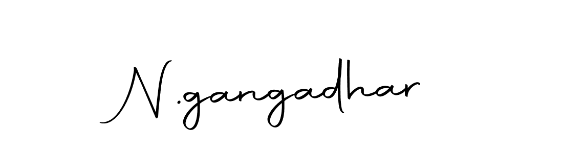 Make a beautiful signature design for name N.gangadhar. With this signature (Autography-DOLnW) style, you can create a handwritten signature for free. N.gangadhar signature style 10 images and pictures png