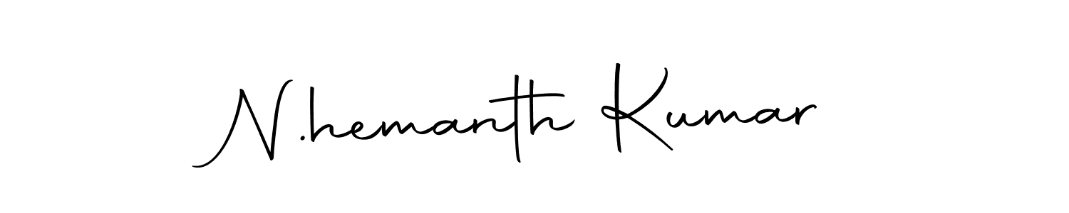 Use a signature maker to create a handwritten signature online. With this signature software, you can design (Autography-DOLnW) your own signature for name N.hemanth Kumar. N.hemanth Kumar signature style 10 images and pictures png