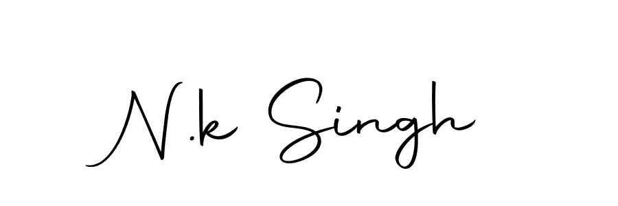 You should practise on your own different ways (Autography-DOLnW) to write your name (N.k Singh) in signature. don't let someone else do it for you. N.k Singh signature style 10 images and pictures png