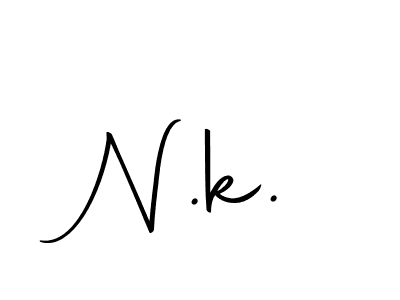 Design your own signature with our free online signature maker. With this signature software, you can create a handwritten (Autography-DOLnW) signature for name N.k.. N.k. signature style 10 images and pictures png