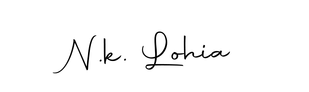 Make a beautiful signature design for name N.k. Lohia. With this signature (Autography-DOLnW) style, you can create a handwritten signature for free. N.k. Lohia signature style 10 images and pictures png