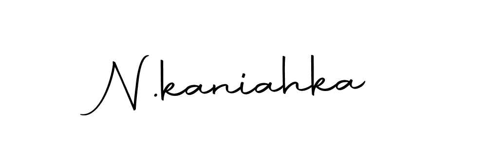 Use a signature maker to create a handwritten signature online. With this signature software, you can design (Autography-DOLnW) your own signature for name N.kaniahka. N.kaniahka signature style 10 images and pictures png