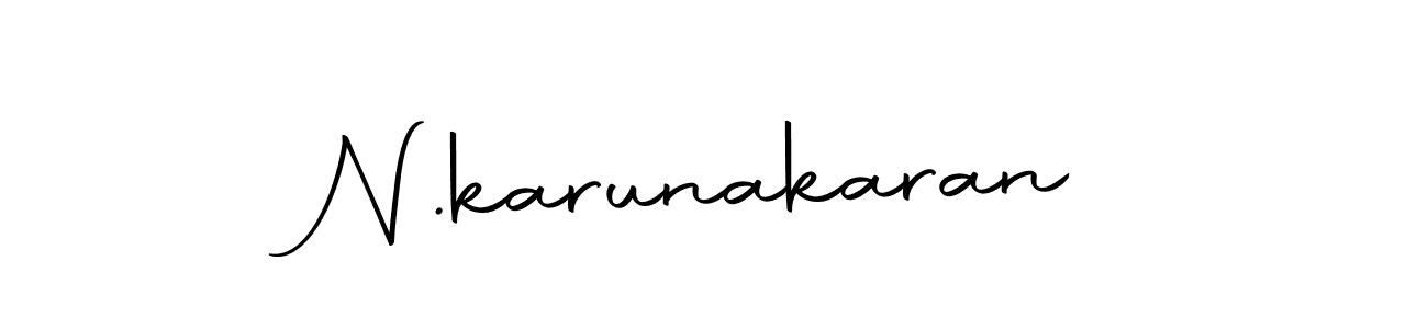 Create a beautiful signature design for name N.karunakaran. With this signature (Autography-DOLnW) fonts, you can make a handwritten signature for free. N.karunakaran signature style 10 images and pictures png