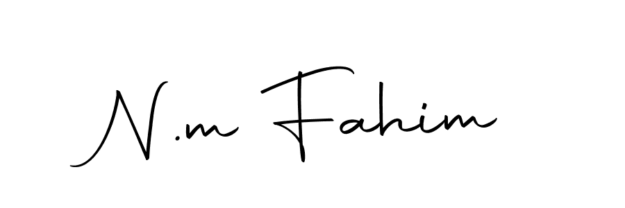 Make a beautiful signature design for name N.m Fahim. Use this online signature maker to create a handwritten signature for free. N.m Fahim signature style 10 images and pictures png