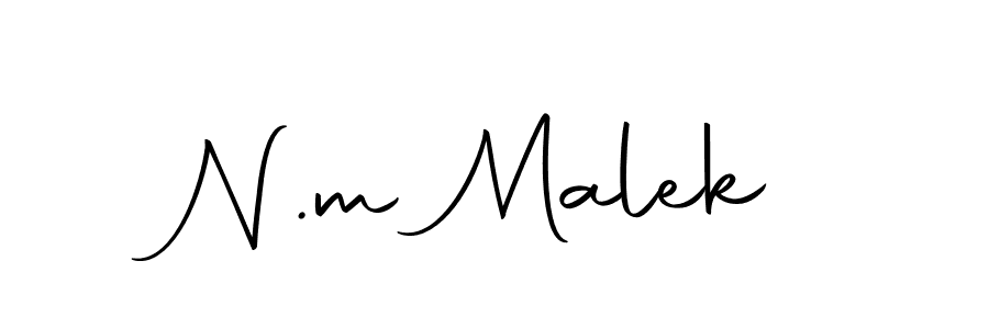 Also we have N.m Malek name is the best signature style. Create professional handwritten signature collection using Autography-DOLnW autograph style. N.m Malek signature style 10 images and pictures png