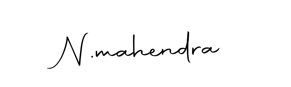 Use a signature maker to create a handwritten signature online. With this signature software, you can design (Autography-DOLnW) your own signature for name N.mahendra. N.mahendra signature style 10 images and pictures png