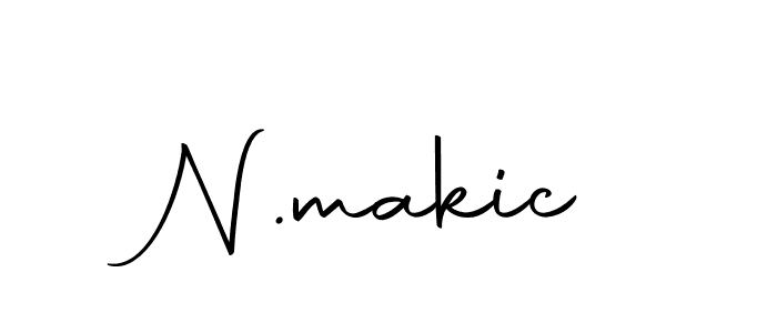 N.makic stylish signature style. Best Handwritten Sign (Autography-DOLnW) for my name. Handwritten Signature Collection Ideas for my name N.makic. N.makic signature style 10 images and pictures png