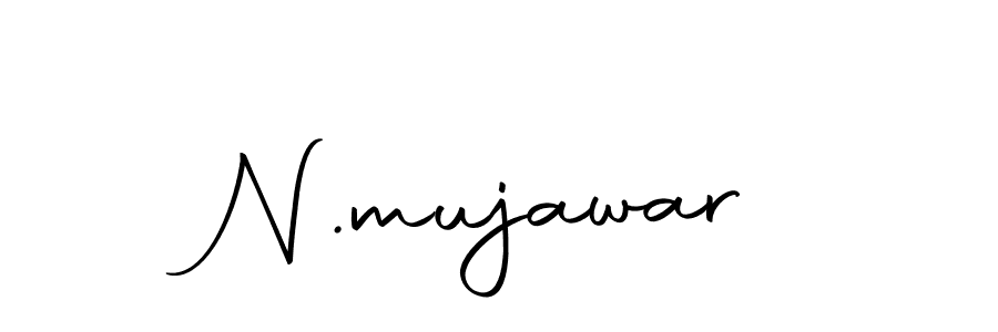 Create a beautiful signature design for name N.mujawar. With this signature (Autography-DOLnW) fonts, you can make a handwritten signature for free. N.mujawar signature style 10 images and pictures png