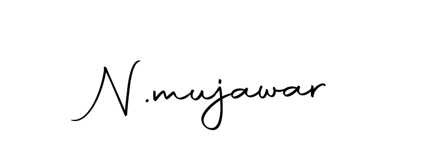 How to make N.mujawar signature? Autography-DOLnW is a professional autograph style. Create handwritten signature for N.mujawar name. N.mujawar signature style 10 images and pictures png