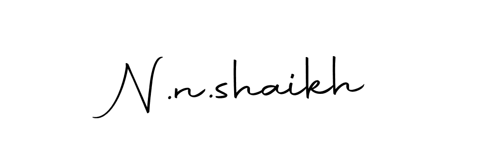 How to make N.n.shaikh signature? Autography-DOLnW is a professional autograph style. Create handwritten signature for N.n.shaikh name. N.n.shaikh signature style 10 images and pictures png