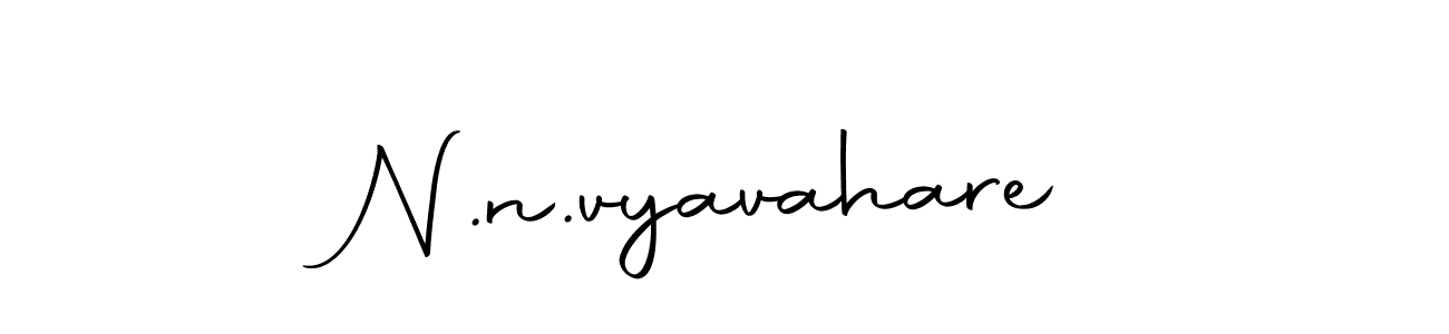 The best way (Autography-DOLnW) to make a short signature is to pick only two or three words in your name. The name N.n.vyavahare include a total of six letters. For converting this name. N.n.vyavahare signature style 10 images and pictures png