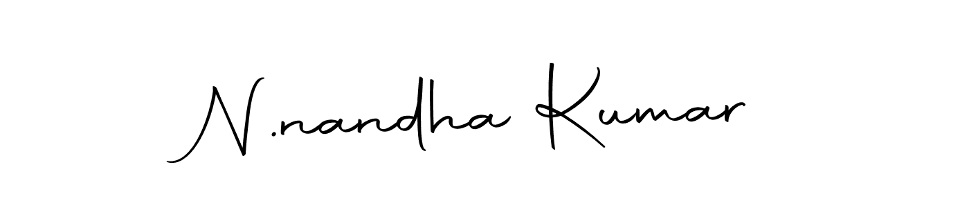 How to make N.nandha Kumar name signature. Use Autography-DOLnW style for creating short signs online. This is the latest handwritten sign. N.nandha Kumar signature style 10 images and pictures png