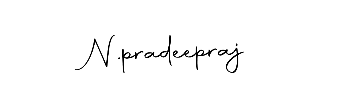 Design your own signature with our free online signature maker. With this signature software, you can create a handwritten (Autography-DOLnW) signature for name N.pradeepraj. N.pradeepraj signature style 10 images and pictures png